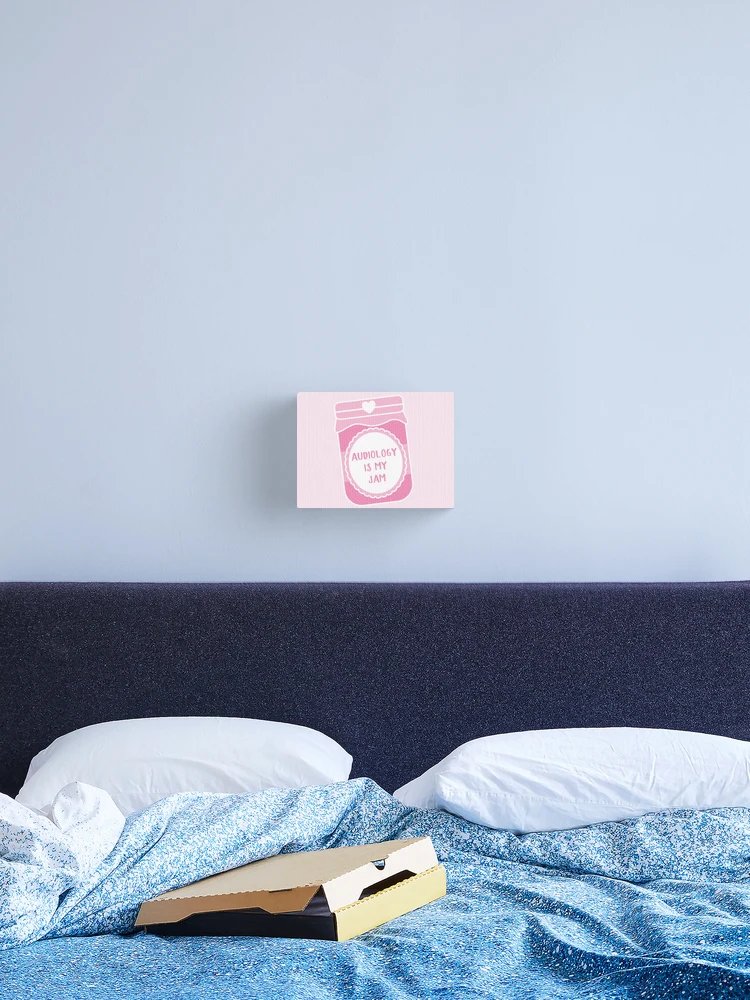 Thumbnail 2 of 3, Canvas Print, Audiology Is My Jam designed and sold by teesaurus.