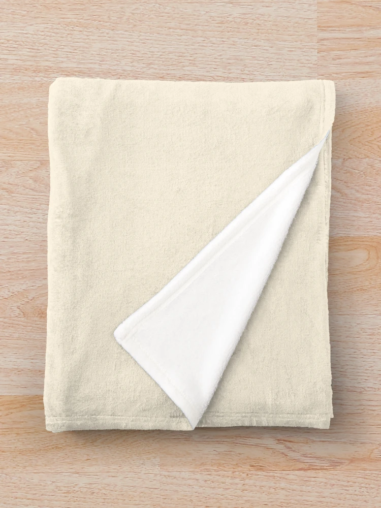 Thumbnail 3 of 6, Throw Blanket, Off-white Cream Plain Background designed and sold by burbankdesigns.