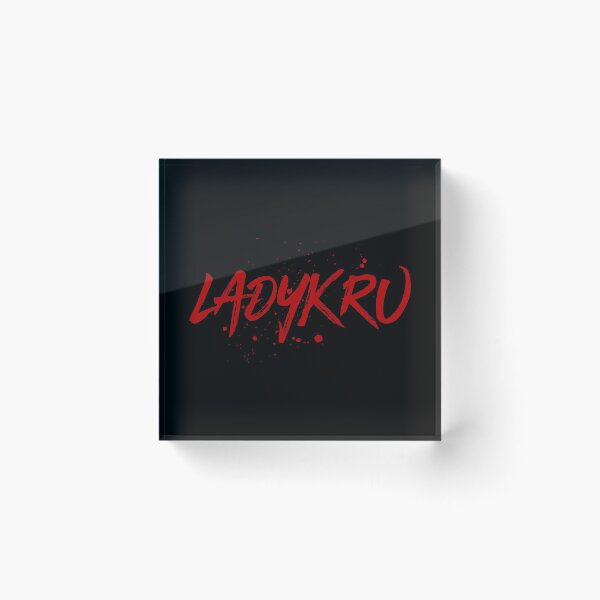 Aperçu de l'œuvre Ladykru (texte rouge) créée et vendue par Forever Young Adult.