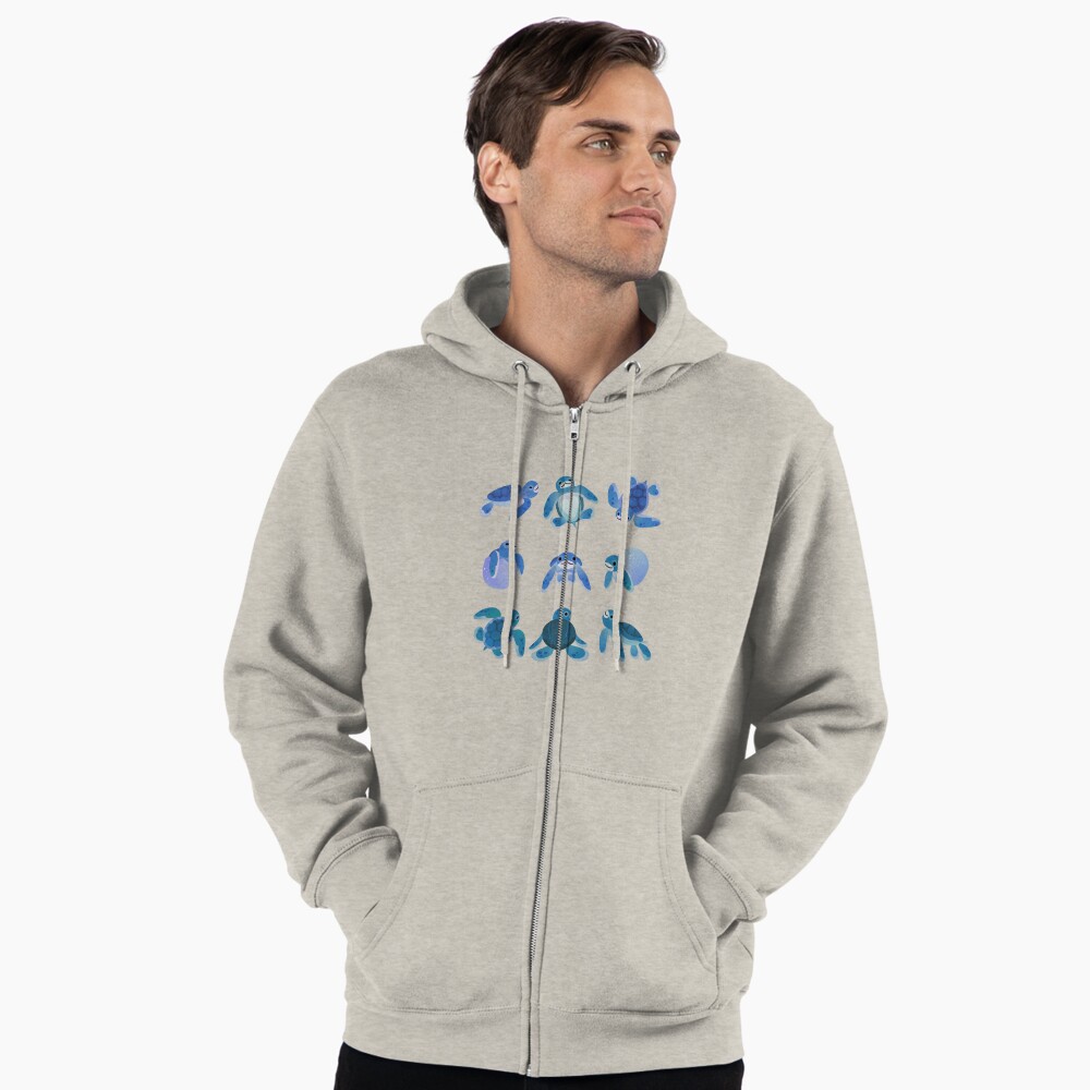Vista previa del artículo con la obra «Sudadera con capucha y cremallera», diseñado y vendido por pikaole.