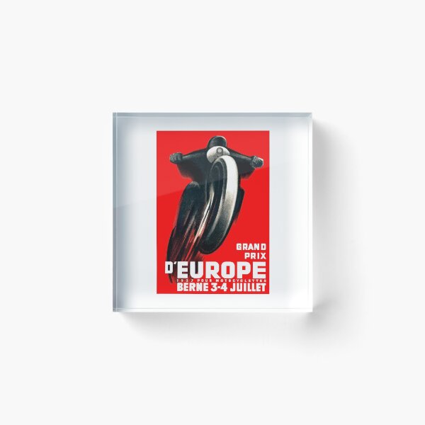 Item preview, Cartel europeo de la carrera de Grand Prix de la motocicleta 1939 designed and sold by retrographics.