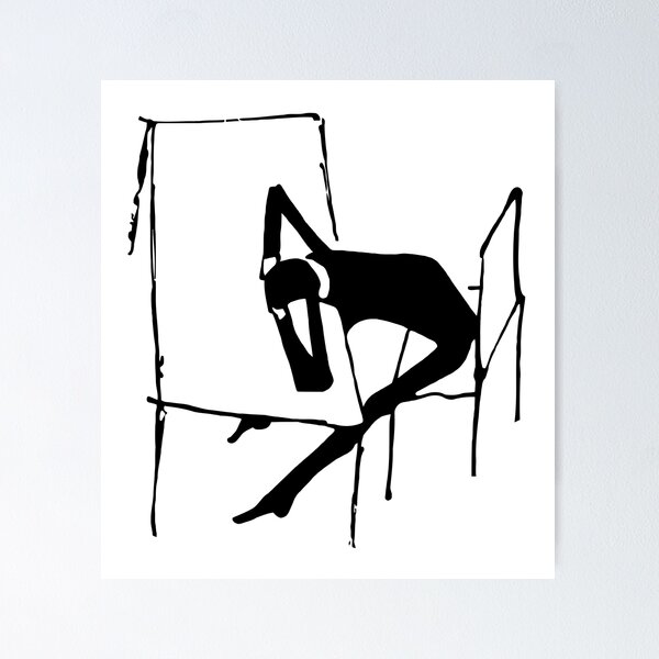 Item preview, Dibujo de Franz Kafka 05 Negro designed and sold by Julio Benitez.