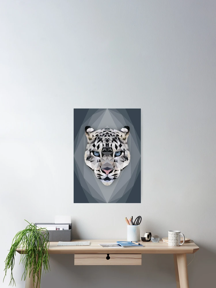 Thumbnail 2 of 3, Poster, Snow Leopard designed and sold by ErinFCampbell.