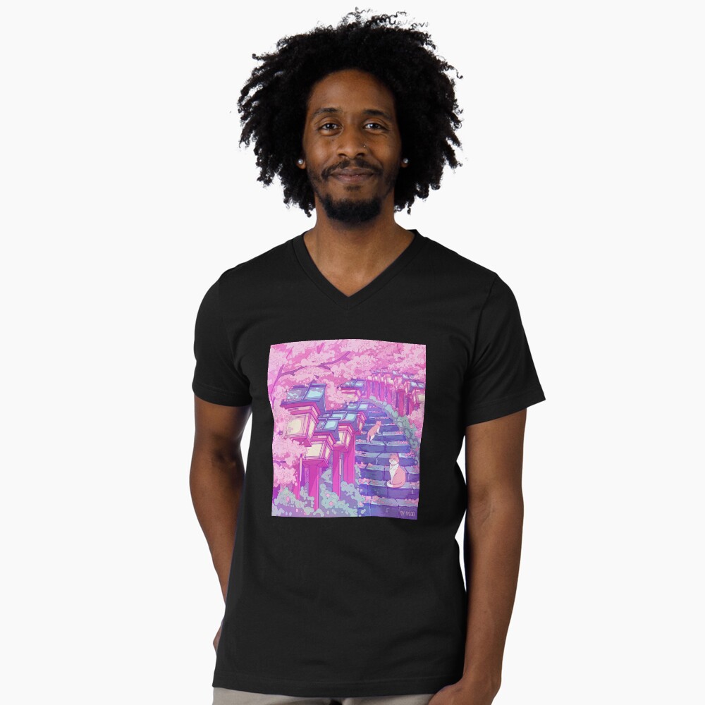 Aperçu de l'œuvre T-shirt col V créée et vendue par AnGoArt.