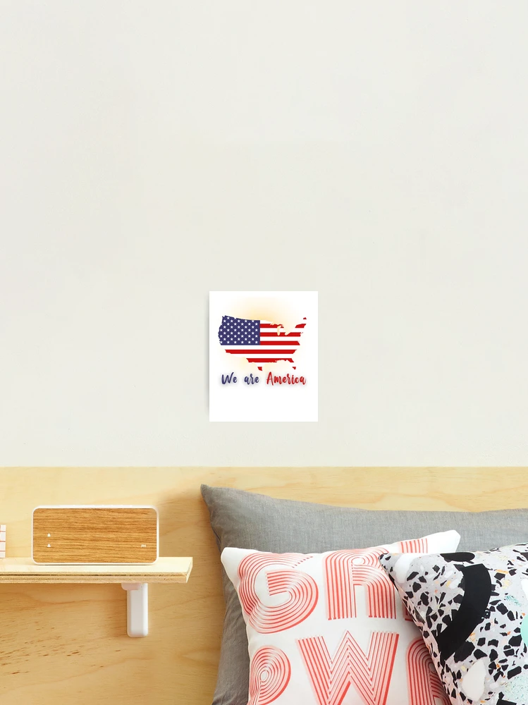 Thumbnail 2 of 3, Photographic Print, We Are America Shirt designed and sold by MiniLuna.