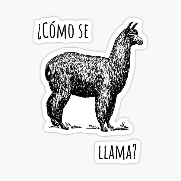 Item preview, Como se llama | como te llamas en español divertido regalo de llama designed and sold by AmphoraGhost.