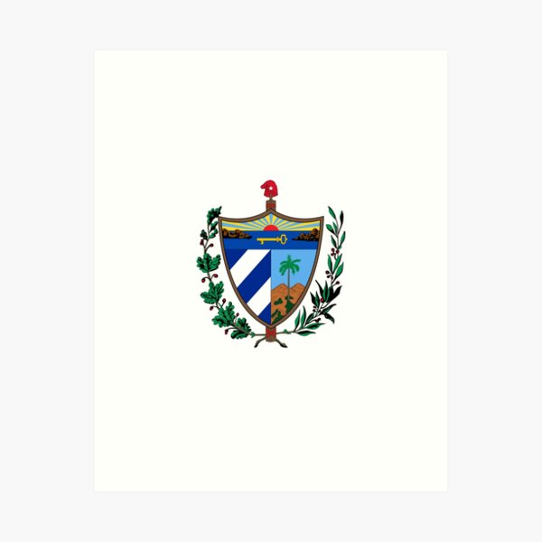 Aperçu de l'œuvre Armoiries de Cuba - Emblèmes nationaux créée et vendue par webdango.