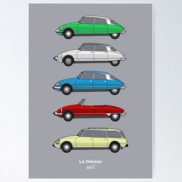 Aperçu de l'œuvre Collection DS classique de Citroën créée et vendue par RJWautographics.