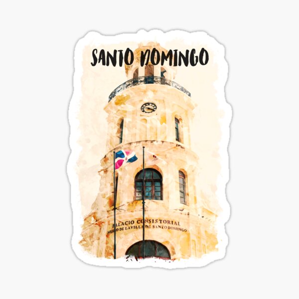 Item preview, Santo Domingo Carribbean city watercolor designed and sold by chrlalexandru.