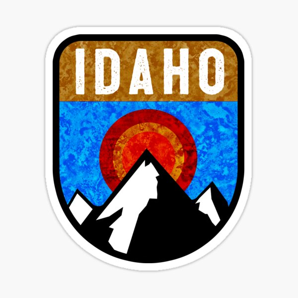 Item preview, IDAHO MONTAÑAS AL AIRE LIBRE NATURALEZA ESQUIANDO YELLOWSTONE SUN VALLEY KETCHUM NATURALEZA SENDERISMO designed and sold by DESTINATIONS DECAL.