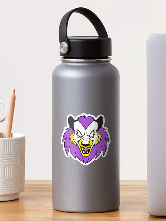 Thumbnail 1 of 3, Sticker, LION PRIDE WRATH - Nonbinary (alt) designed and sold by CorrieZodori.
