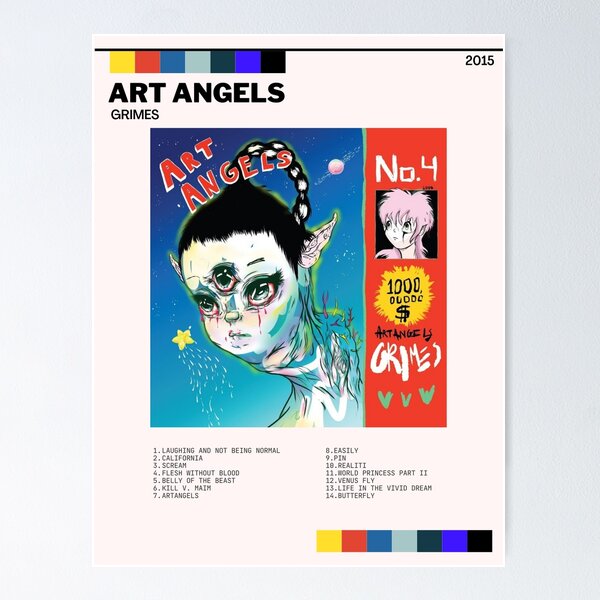 Item preview, Portada del álbum Art Angels de Grimes designed and sold by chvistine.