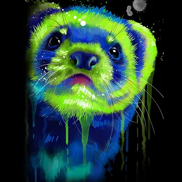 Artwork thumbnail, Ferret - Ferret Lover - Ferret Animal by JuxNdx