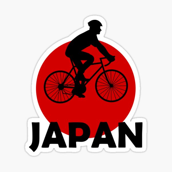 Artikelvorschau, Cycling In Japan Sticker entworfen und verkauft von ximenagene.