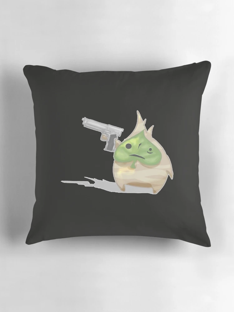 Thumbnail 3 of 4, Pillow, Korok Gun designed and sold by GeorgiaPrice.