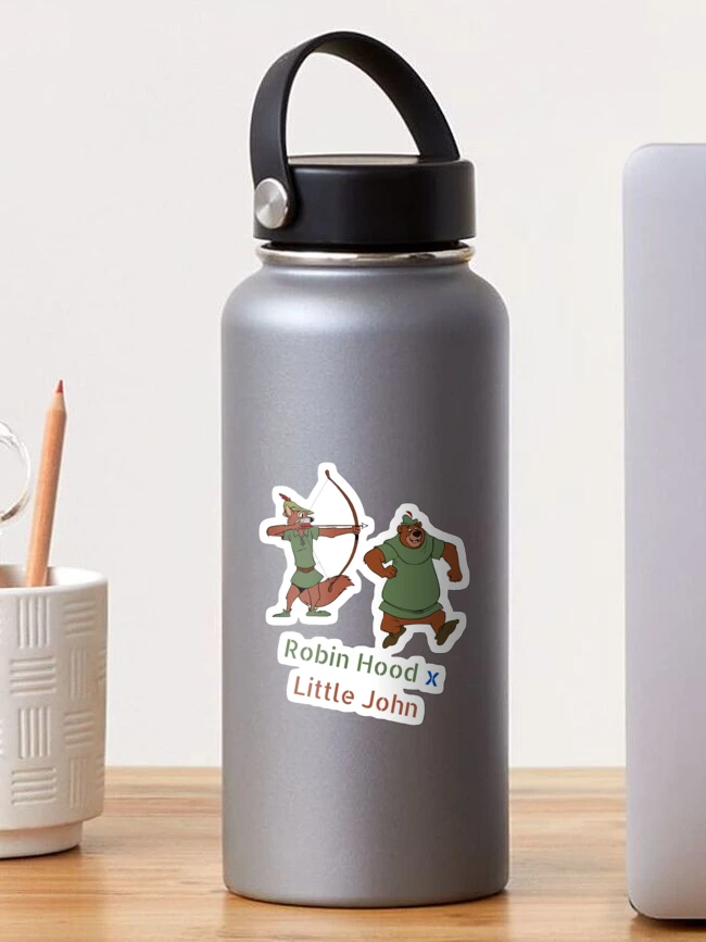 Thumbnail 1 of 3, Sticker, Robin Hood & Little John designed and sold by SharkDigDes.