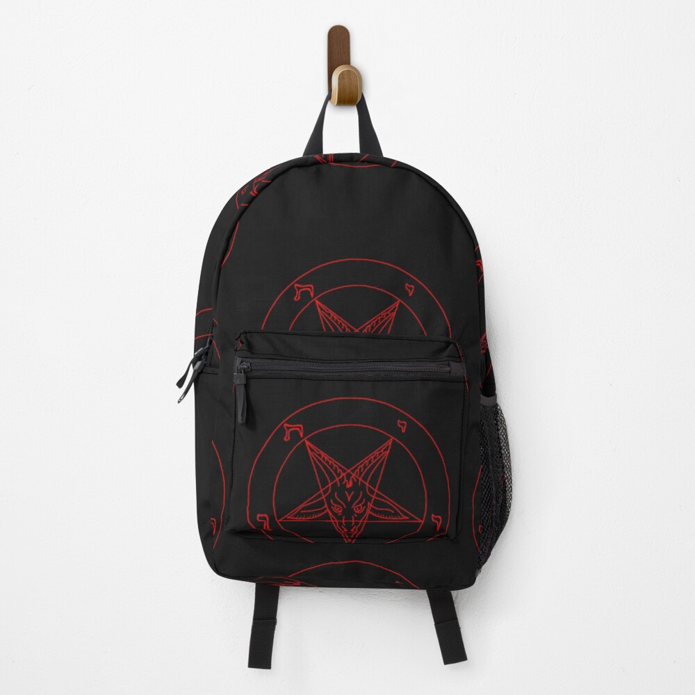 Vista previa del artículo con la obra «Mochila», diseñado y vendido por MetalSatyrShop.