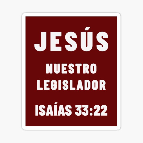 Item preview, Isaías 33:22 Jesús Nuestro Legislador Versículo de la Biblia en Español designed and sold by NombresDeJesus.