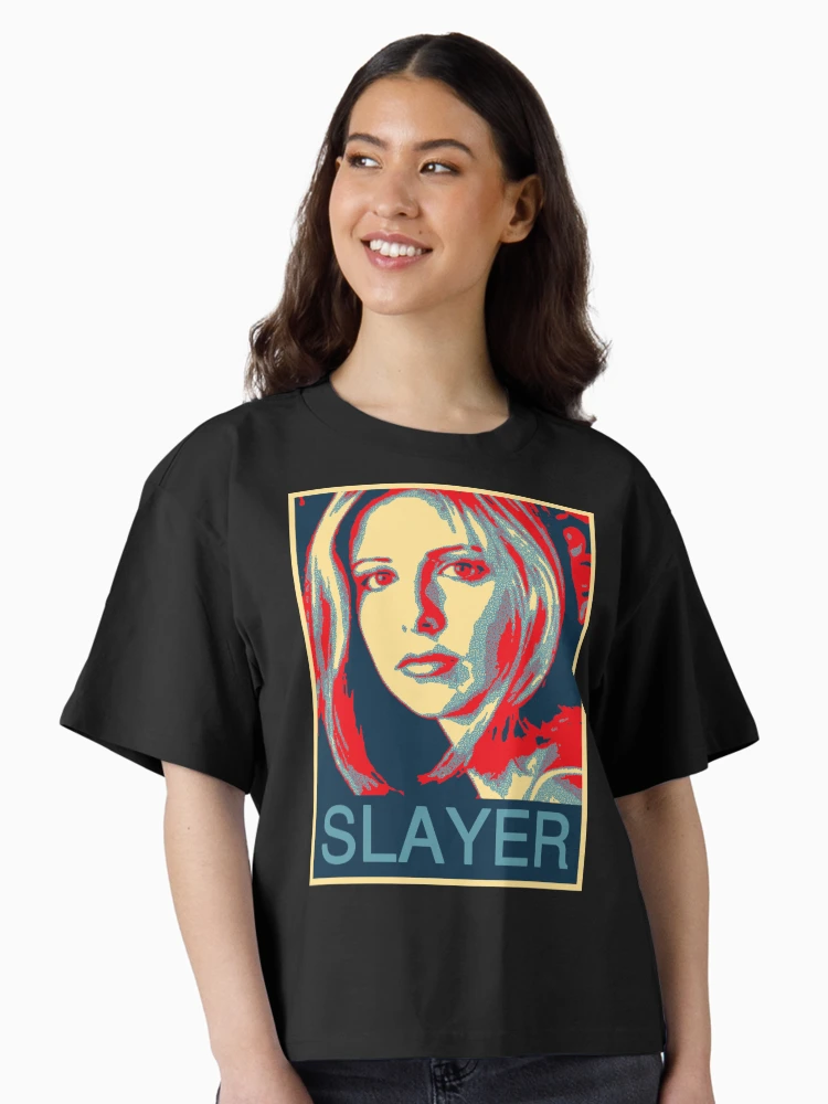 Thumbnail 2 von 4, Boxy T-Shirt, Buffy der Vampir Slayer - Obama Poster designt und verkauft von HTWallace.