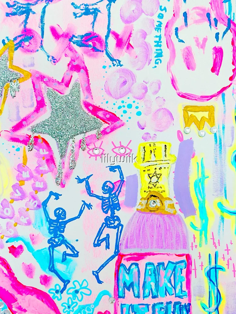 Thumbnail 4 of 4, iPhone Case, Make It Fun Print #2 designed and sold by lilywiik.