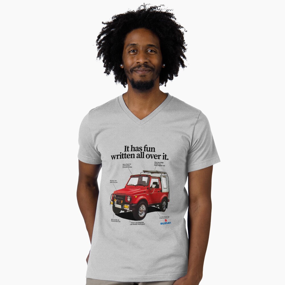 Vista previa del artículo con la obra «Camiseta de cuello en V», diseñado y vendido por 2020-Printworks.