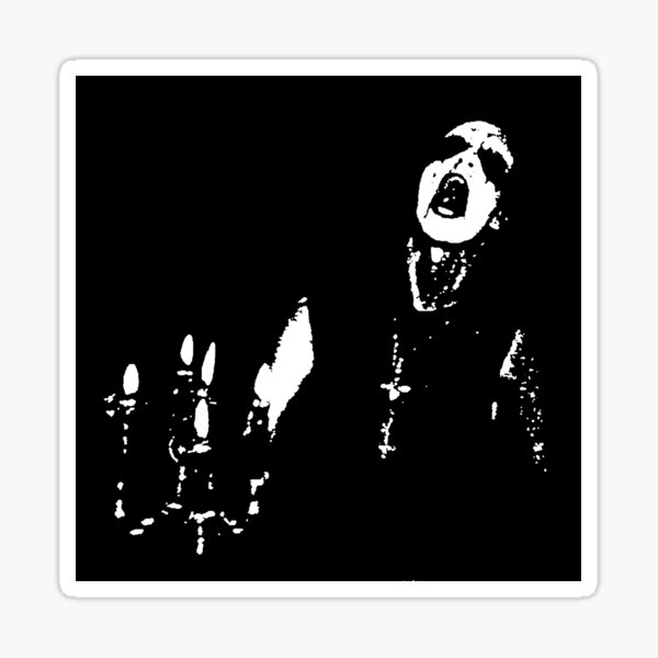 Aperçu de l'œuvre Trône sombre Fenriz | Faim transilvanienne créée et vendue par Black Metal Flame.