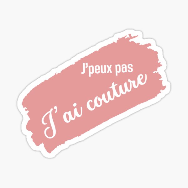 Item preview, No puedo, tengo costura con un toque de rosa. designed and sold by PausePapote.