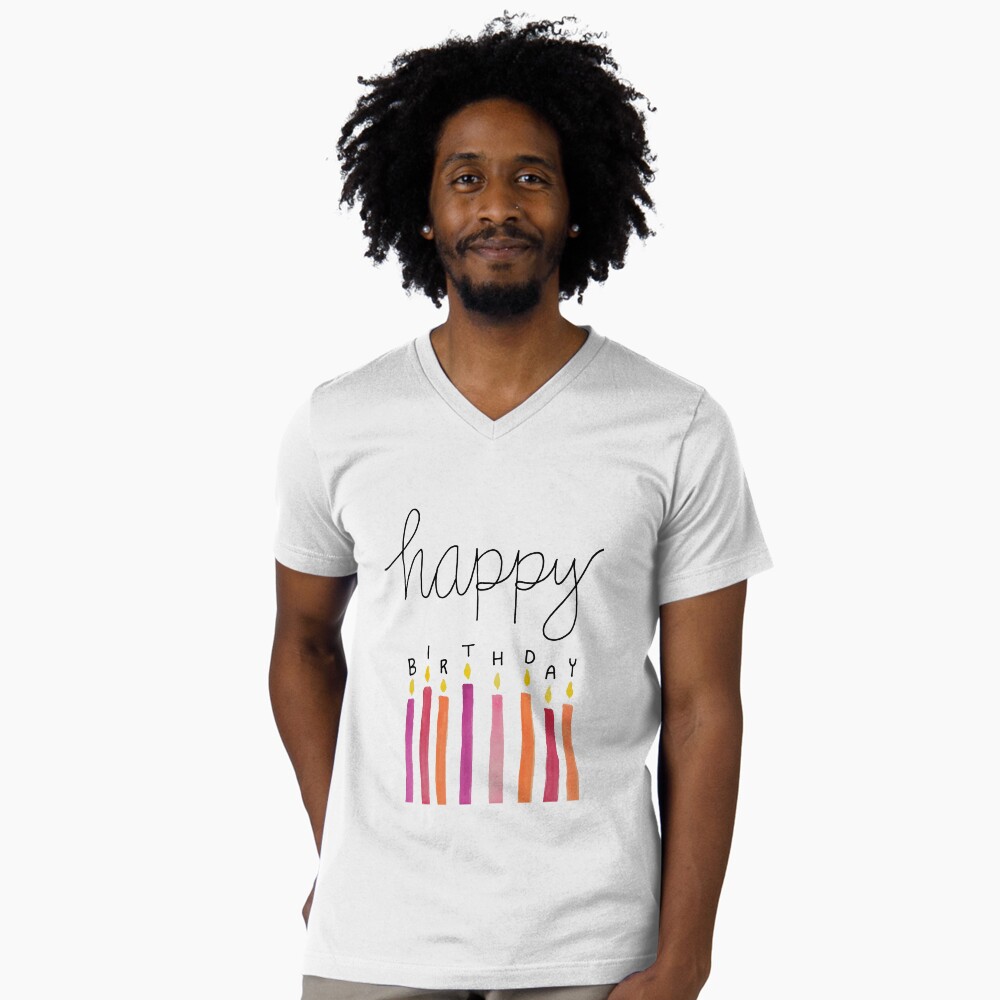 Aperçu de l'œuvre T-shirt col V créée et vendue par Spitfire July Doodles.