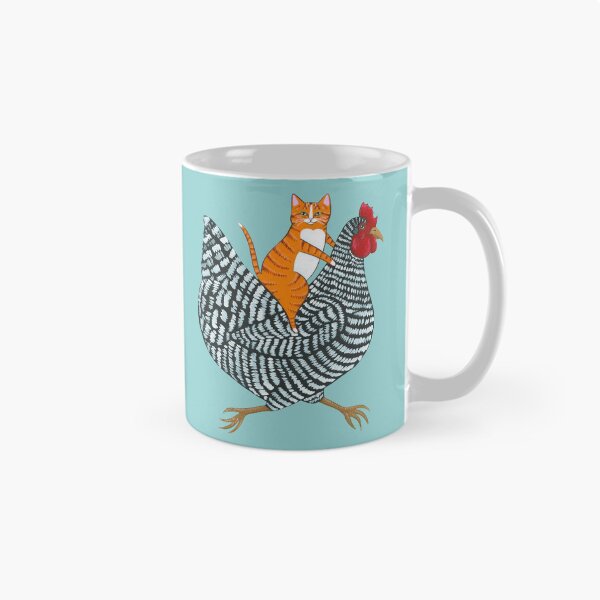 Aperçu de l'œuvre Tour de poulet au chat roux créée et vendue par KilkennyCat Art.