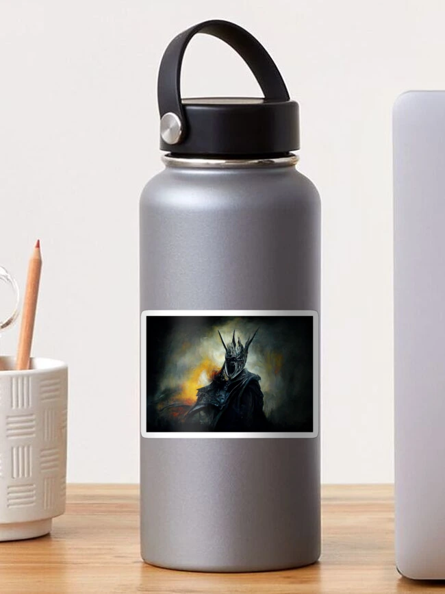 Aperçu 1 sur 3. Sticker avec l'œuvre Le Roi Sorcier d'Angmar. créée et vendue par altobi.