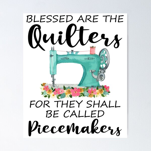 Item preview, Bienaventurados los quilters porque serán llamados patchworkers designed and sold by SunsetGloww.