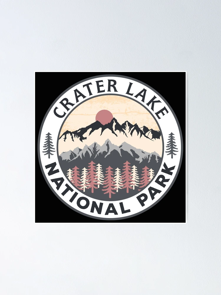 Thumbnail 1 of 3, Poster, Crater Lake National Park designed and sold by Road-tees.