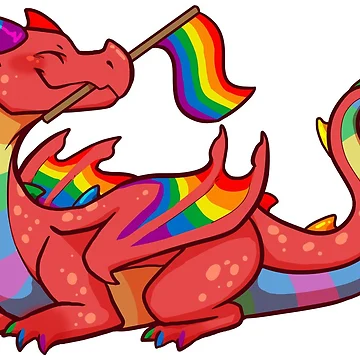 Aperçu de l'œuvre Drapeau Gay Pride Dragon (1ère édition) de Art of Keymintt