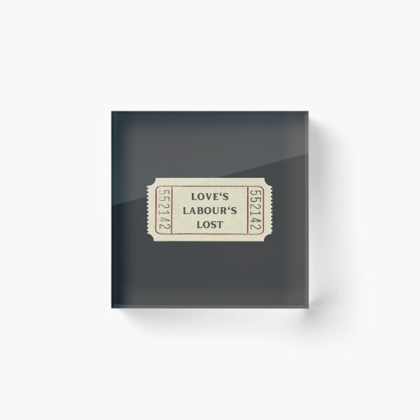 Aperçu de l'œuvre Billet pour le théâtre William Shakespeare perdu de Love's Labour créée et vendue par violet-hope.
