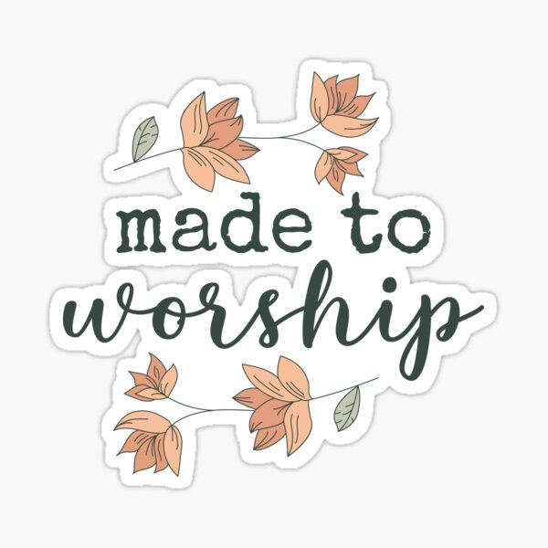 Artikelvorschau, Zur Anbetung gemacht – Bibelschrift – christliches Zitat – Gott preisen und anbeten – inspirierendes Boho-Blumenmuster entworfen und verkauft von Allwhopraisehim.