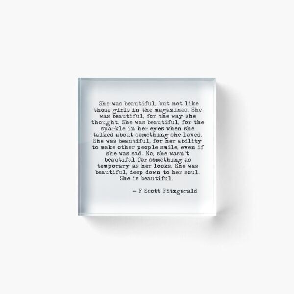 Aperçu de l'œuvre Elle était belle - F Scott Fitzgerald créée et vendue par peggieprints.