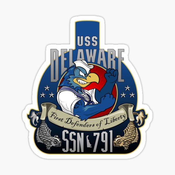 Artikelvorschau, Wappen der USS Delaware (SSN-791) entworfen und verkauft von Nikki SpaceStuffPlus.