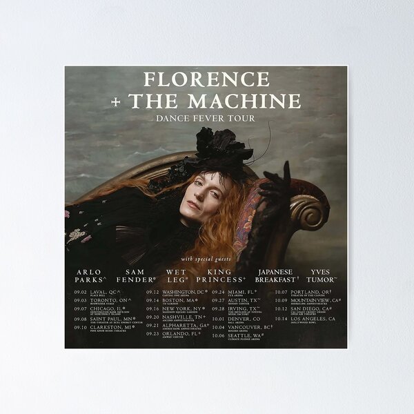 Item preview, Fever Tour con ubicaciones y fechas designed and sold by RaquelBrown08.