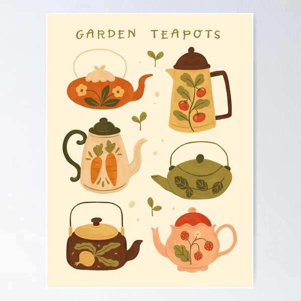 Item preview, Teteras de jardín designed and sold by ohjessmarie.