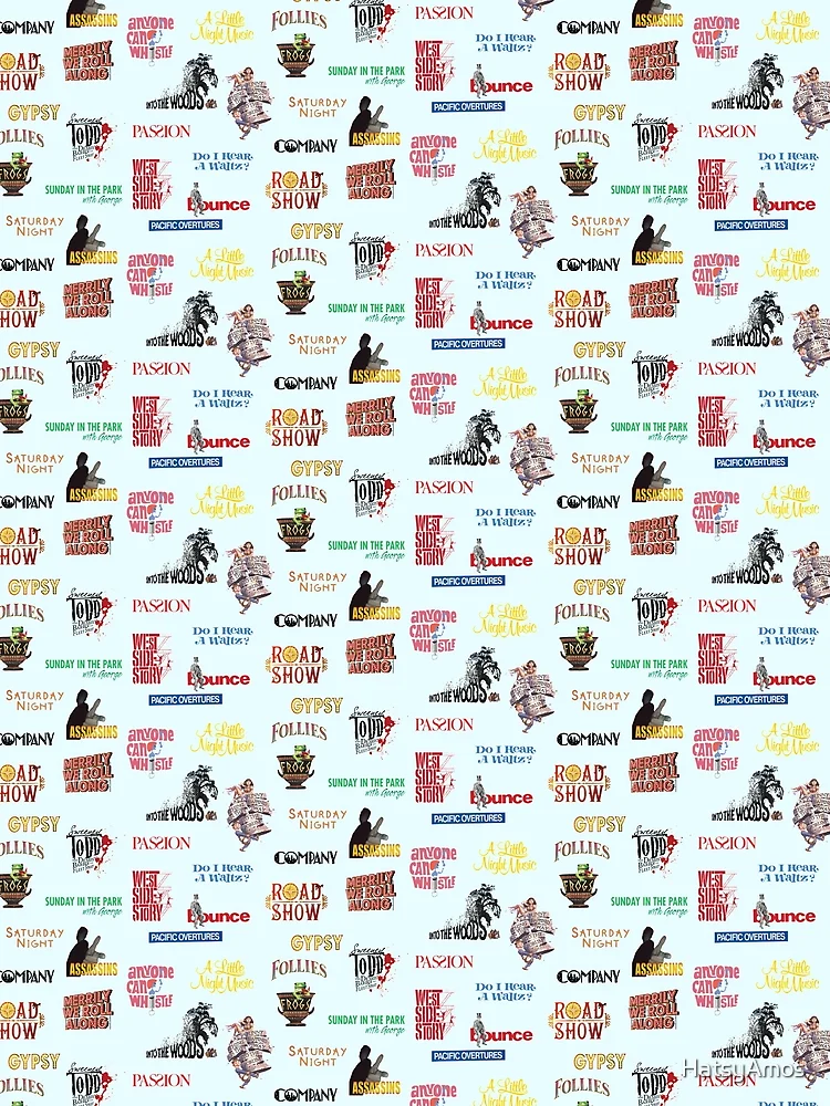 Thumbnail 3 of 3, Scarf, Sondheim Musicals designed and sold by HatsyAmos.