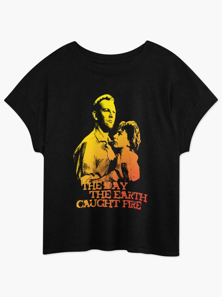 Thumbnail 1 of 4, Relaxed T-Shirt, The Day The Earth Caught Fire designed and sold by haunteddata.
