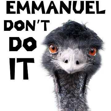 Artwork thumbnail, Emmanuel Don't Do It by LiToDesignCo