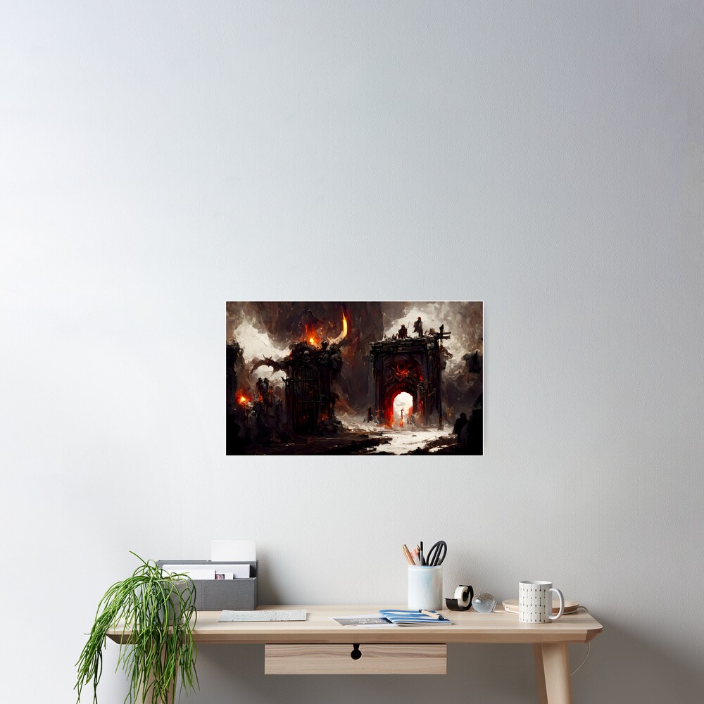 Vista previa del artículo con la obra «Póster», diseñado y vendido por MichelangeloAI.