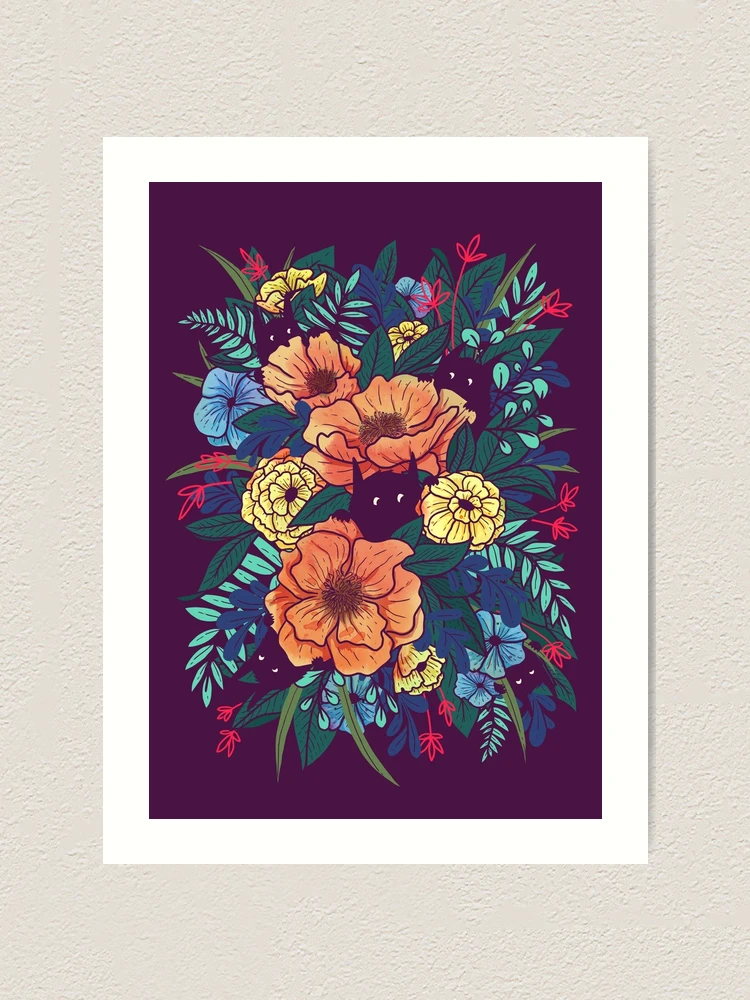 Thumbnail 1 von 3, Kunstdruck, Wilde Blumen designt und verkauft von littleclyde.