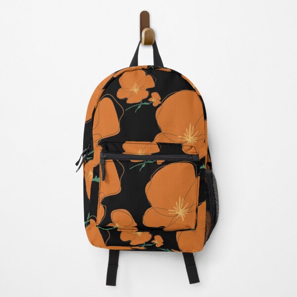 Item preview, Orange Poppy Flower Art Pattern Design designed and sold by delohill.