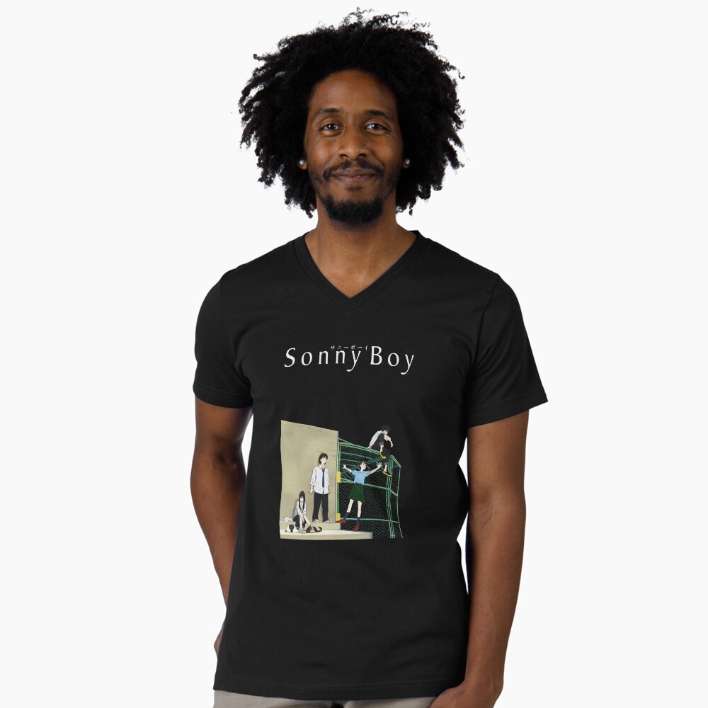 Vista previa del artículo con la obra «Camiseta de cuello en V», diseñado y vendido por OumaMerch.