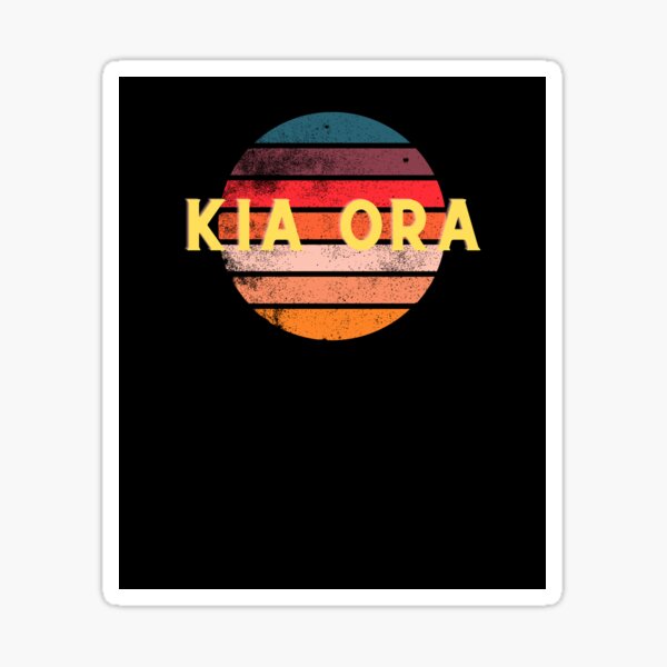 Aperçu de l'œuvre Kia Ora Coucher de soleil créée et vendue par AtarangiDesigns.