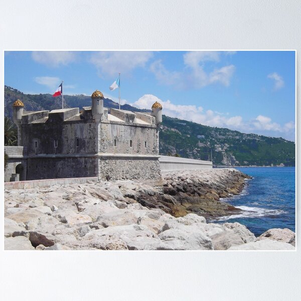 Aperçu de l'œuvre Le bastion - Menton - France créée et vendue par Frogmuse.