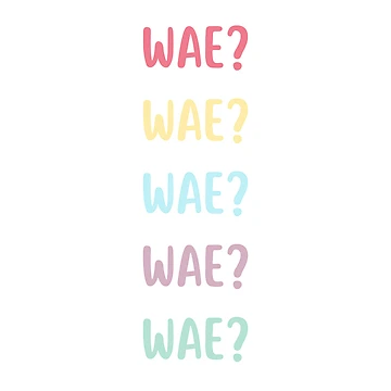 Imagen de la obra ¿WAE? | ¿QUÉ? de Designbyyusra