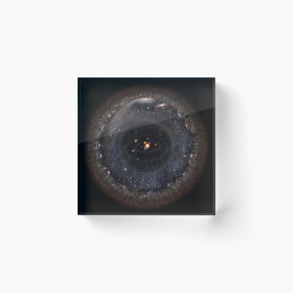 Aperçu de l'œuvre Observable Universe plus grand SSystem! (fond noir) créée et vendue par Pablo Carlos Budassi.